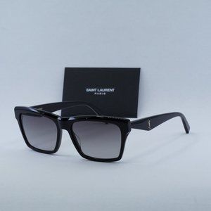 FINAL PRICE NEW SAINT LAURENT SLM104 001 BLACK/GREY SUNGLASSES